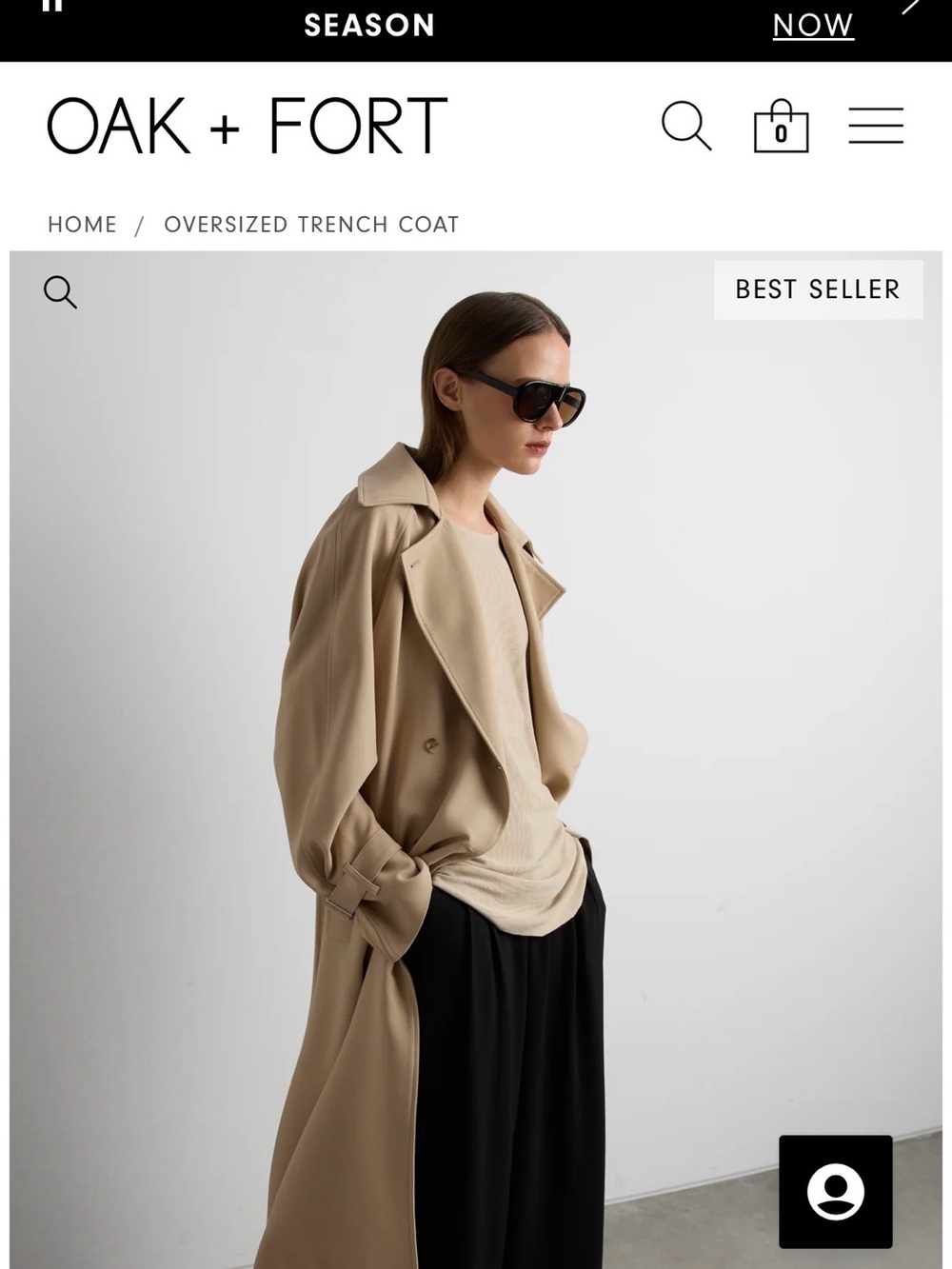 Frank & Oak Oversized Trench Coat